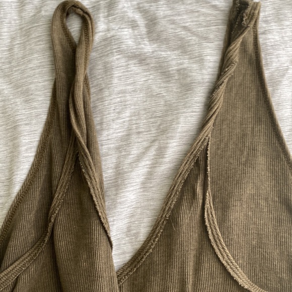 Free People Olive green tank top - Picture 7 of 8